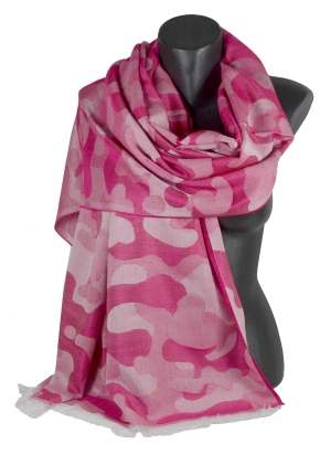 Etole microfibre Camouflage rose