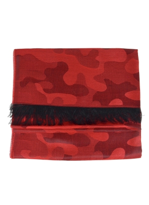 Etole microfibre Camouflage rouge