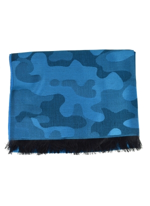 Etole microfibre Camouflage bleue