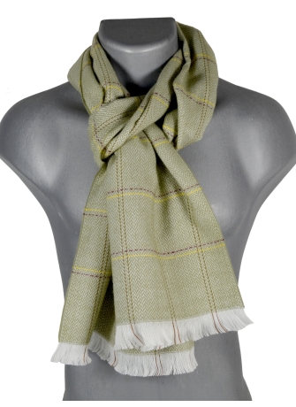 Echarpe Equilibre homme beige et jaune