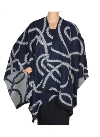 Poncho Corde marine