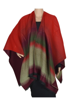 Poncho Alexandrin rouge