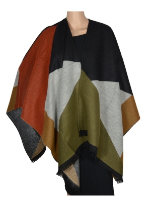 Poncho Adélie noir