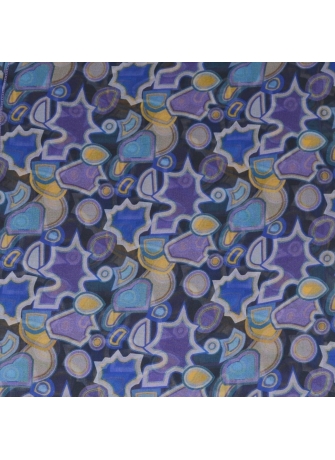 Foulard en soie Puzzle violet