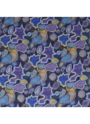 Foulard en soie Puzzle violet