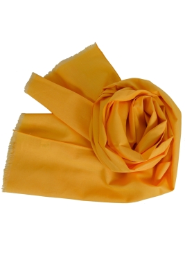 Echarpe en lin et coton jaune