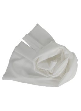 Echarpe en lin et coton blanche