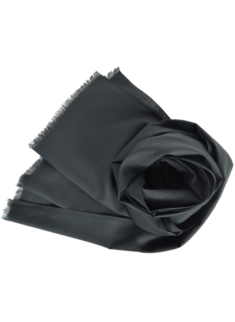 Echarpe en lin et coton noire