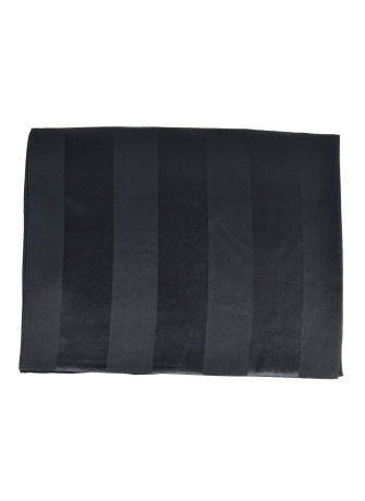 Etole en soie bandes satin noire