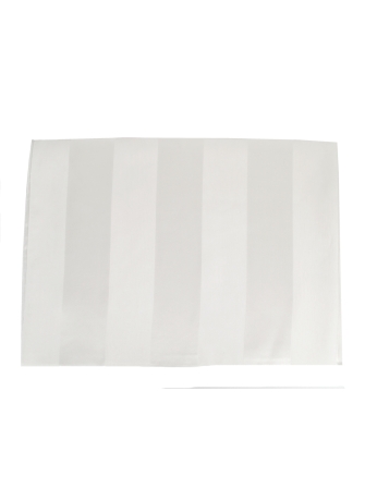 Etole en soie bandes satin blanche