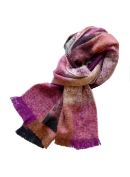 Echarpe mohair Maika rose