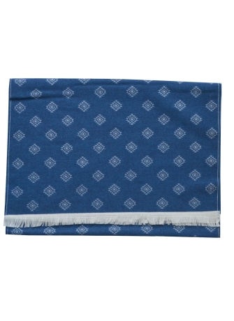 Echarpe mérinos Vasco bleue