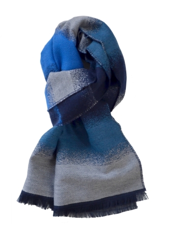 Echarpe mérinos Vip bleu