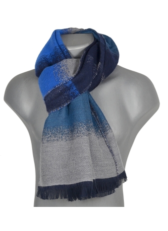Echarpe mérinos Vip bleu