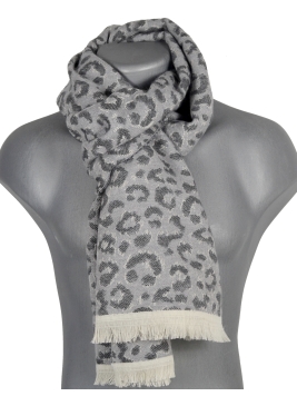 Echarpe mérinos Volutpé grise