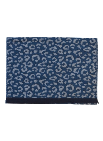 Echarpe mérinos Volupté bleu