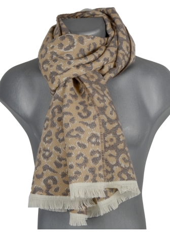 Echarpe mérinos Volutpé beige