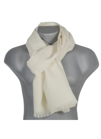 Echarpe mérinos Venus écrue