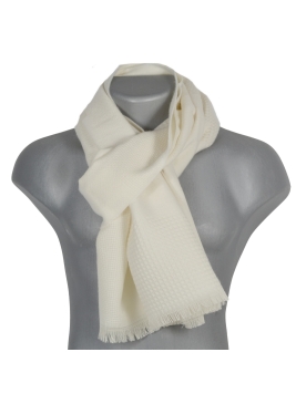 Echarpe mérinos Venus écrue