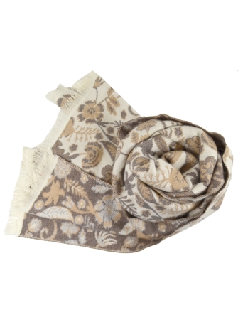 Echarpe mérinos Vaina écrue