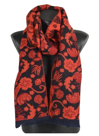 Echarpe mérinos Vaina rouge