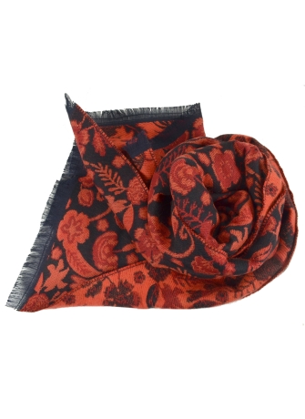 Echarpe mérinos Vaina rouge