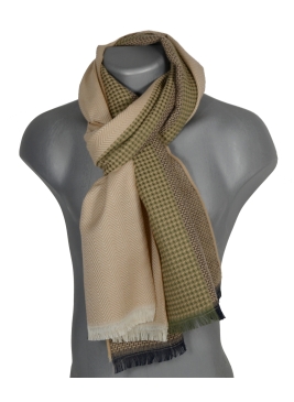 Echarpe mérinos Vertige beige