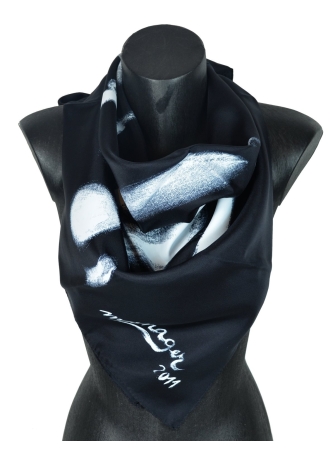 Carré en soie Silhouette de Mesnager