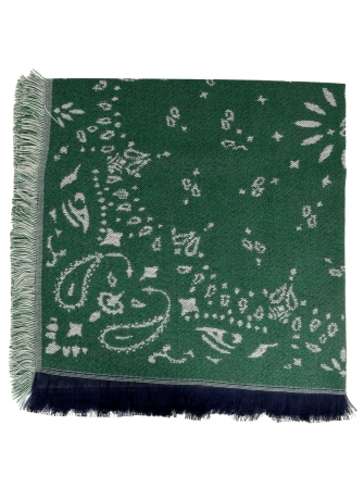 Carré coton Bandana vert