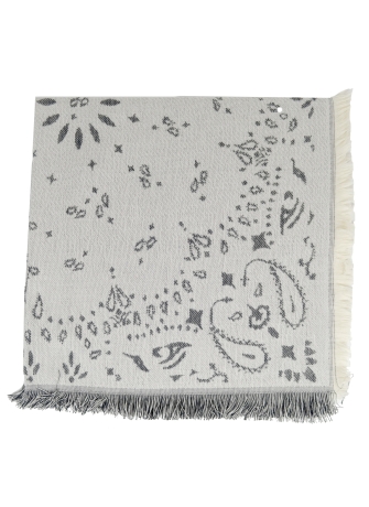 Carré coton Bandana gris