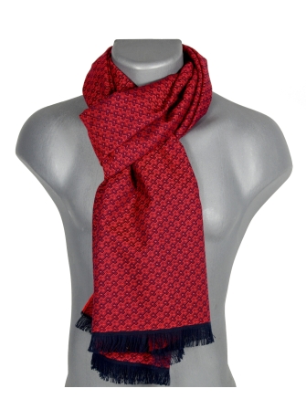 Echarpe coton merinos Baba rouge