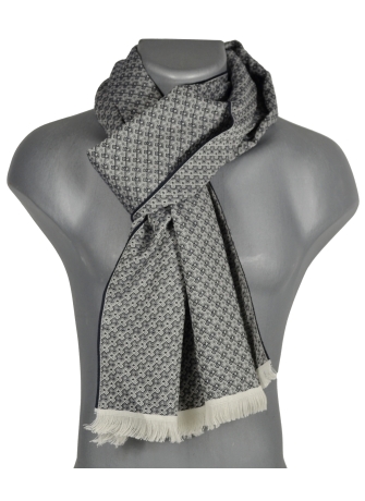 Echarpe coton merinos Baba noire