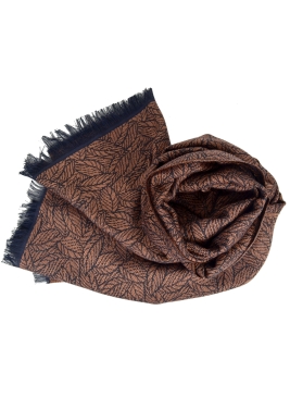 Echarpe coton merinos Barbarie marron