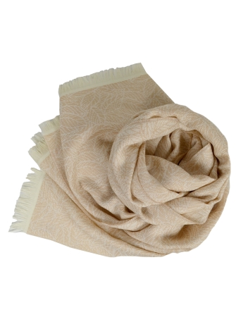 Echarpe coton merinos Barbarie beige