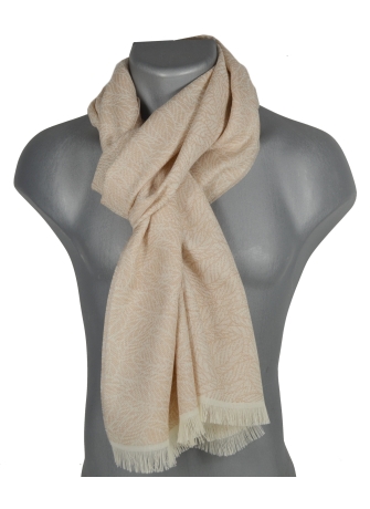 Echarpe coton merinos Barbarie beige