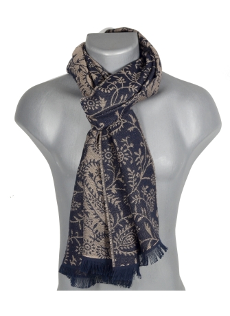 Echarpe coton merinos Basmati noire