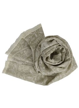 Echarpe coton merinos Basmati beige