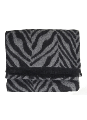 Châle Antilope noir et gris