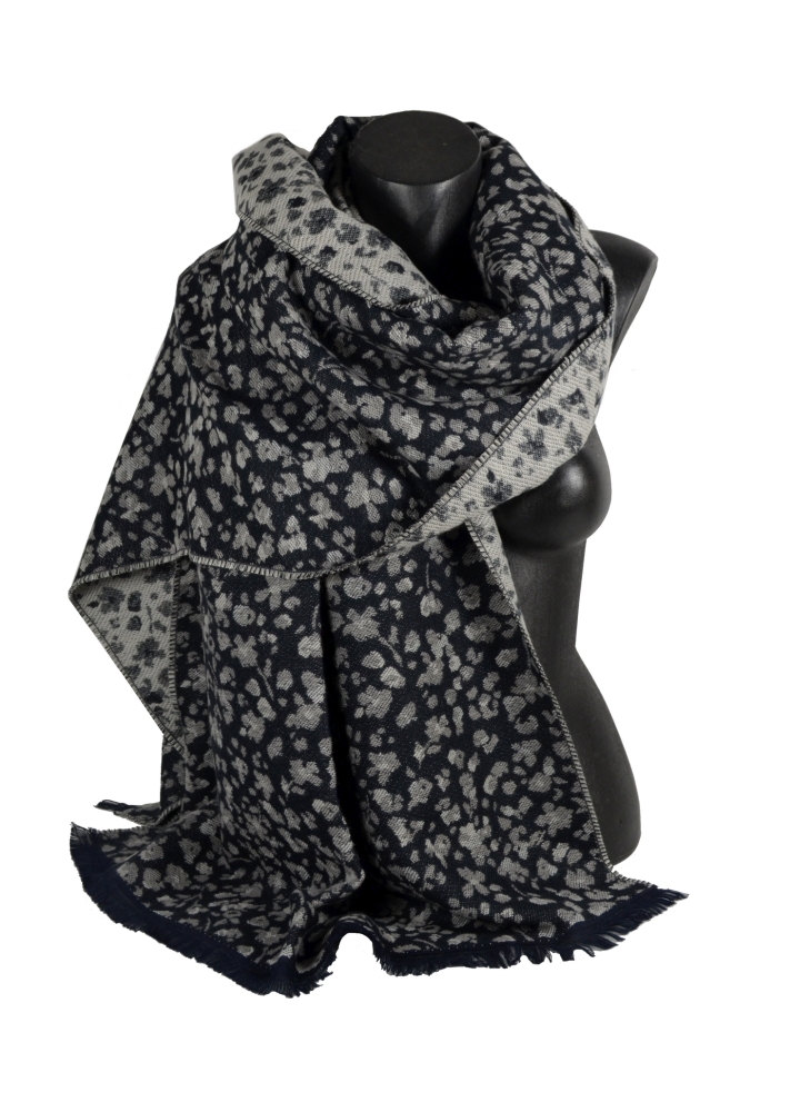 Chale coton Dolce bleu