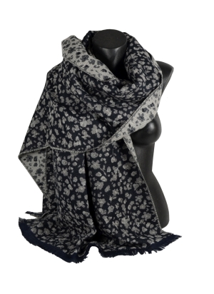 Chale coton Dolce bleu