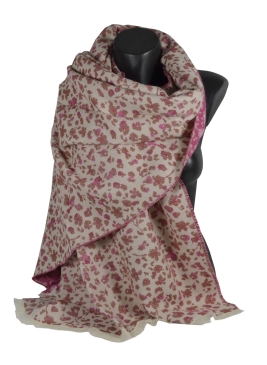 Chale coton Dolce rose