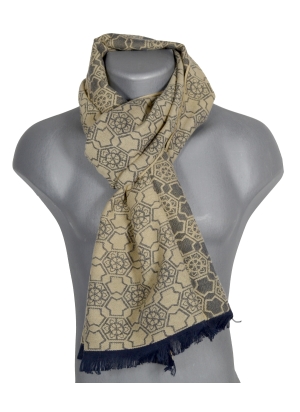 Cheche coton bio Digital ocre