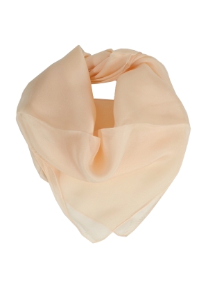 Carré en mousseline de soie crème