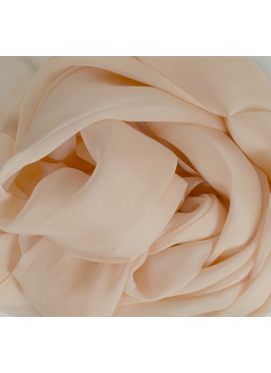 Etole en mousseline de soie crème