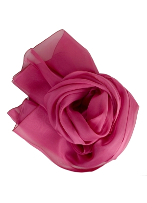 Etole en mousseline de soie camelia