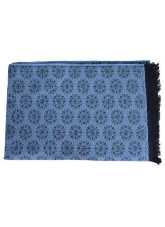 Cheche coton bio Desert bleu