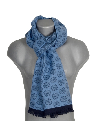 Cheche coton bio Desert bleu