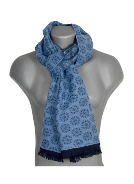 Cheche coton bio Desert bleu