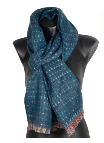 Echarpe mohair Elan bleue