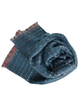 Echarpe mohair Elan bleue